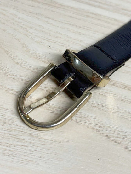 babaton leather gold buckle skinny belt | aritzia - good market thrift store