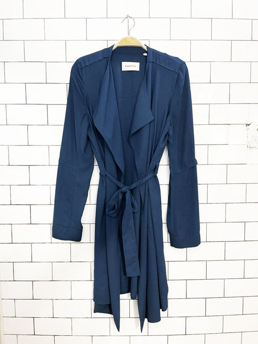 babaton quincey belted open light trench | aritzia - good market thrift store