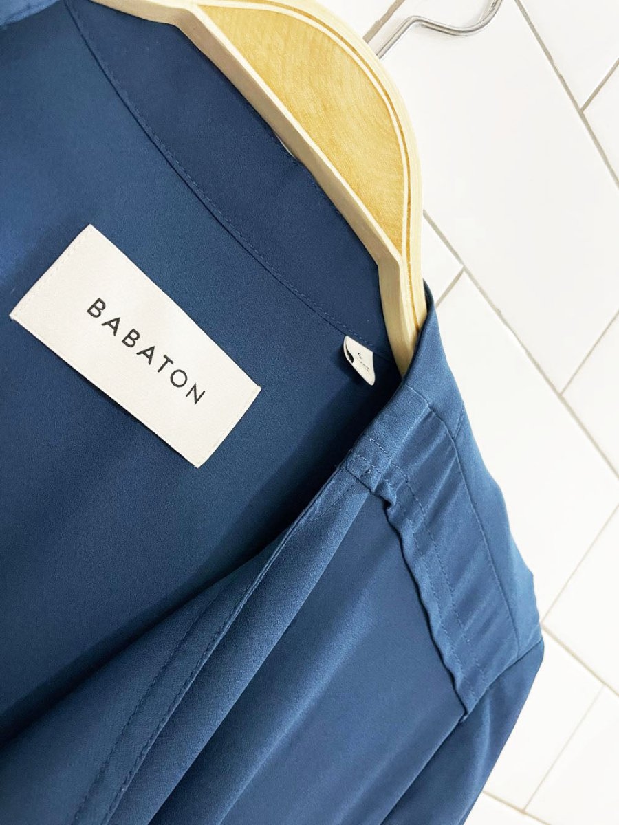 babaton quincey belted open light trench | aritzia - good market thrift store