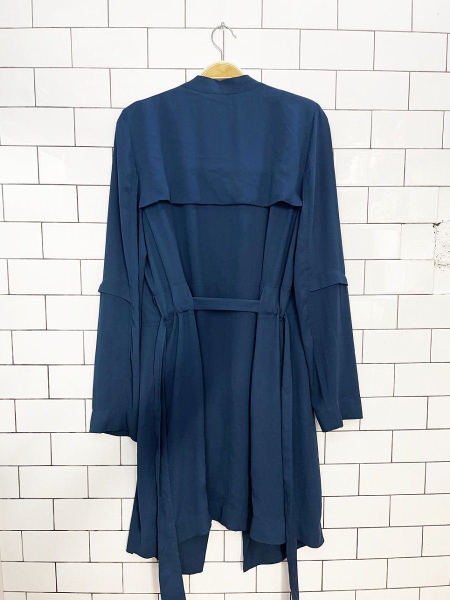babaton quincey belted open light trench | aritzia - good market thrift store