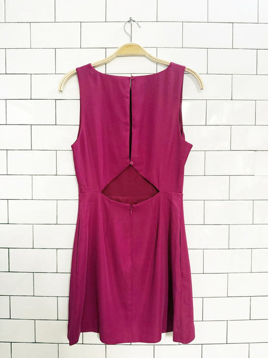 babaton spectre fit - and - flare matte satin mini dress | aritzia - good market thrift store