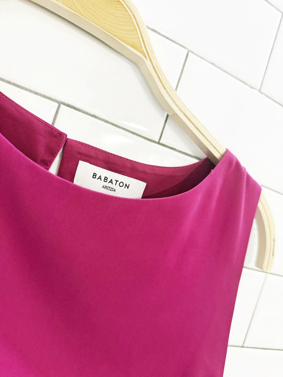 babaton spectre fit - and - flare matte satin mini dress | aritzia - good market thrift store