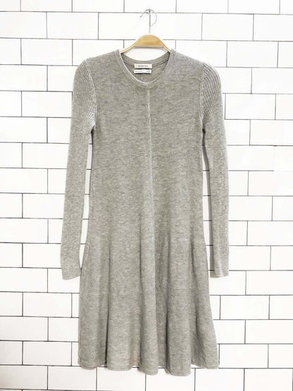 babaton wool - blend long sleeve knit dress | aritzia - good market thrift store