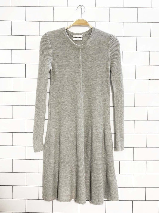 babaton wool - blend long sleeve knit dress | aritzia - good market thrift store