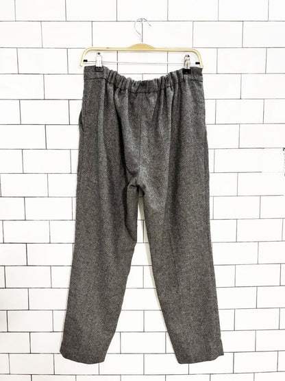 babaton wool - blend pleated pull on trousers | aritzia - good market thrift store