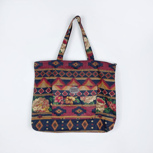 vintage gitanoe midwestern rose tote bag