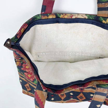 vintage gitanoe midwestern rose tote bag