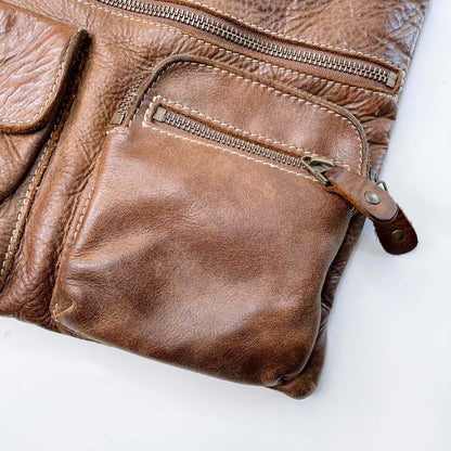 roots ventian village tribe leather bag