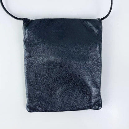 vintage roots two tone leather crossbody