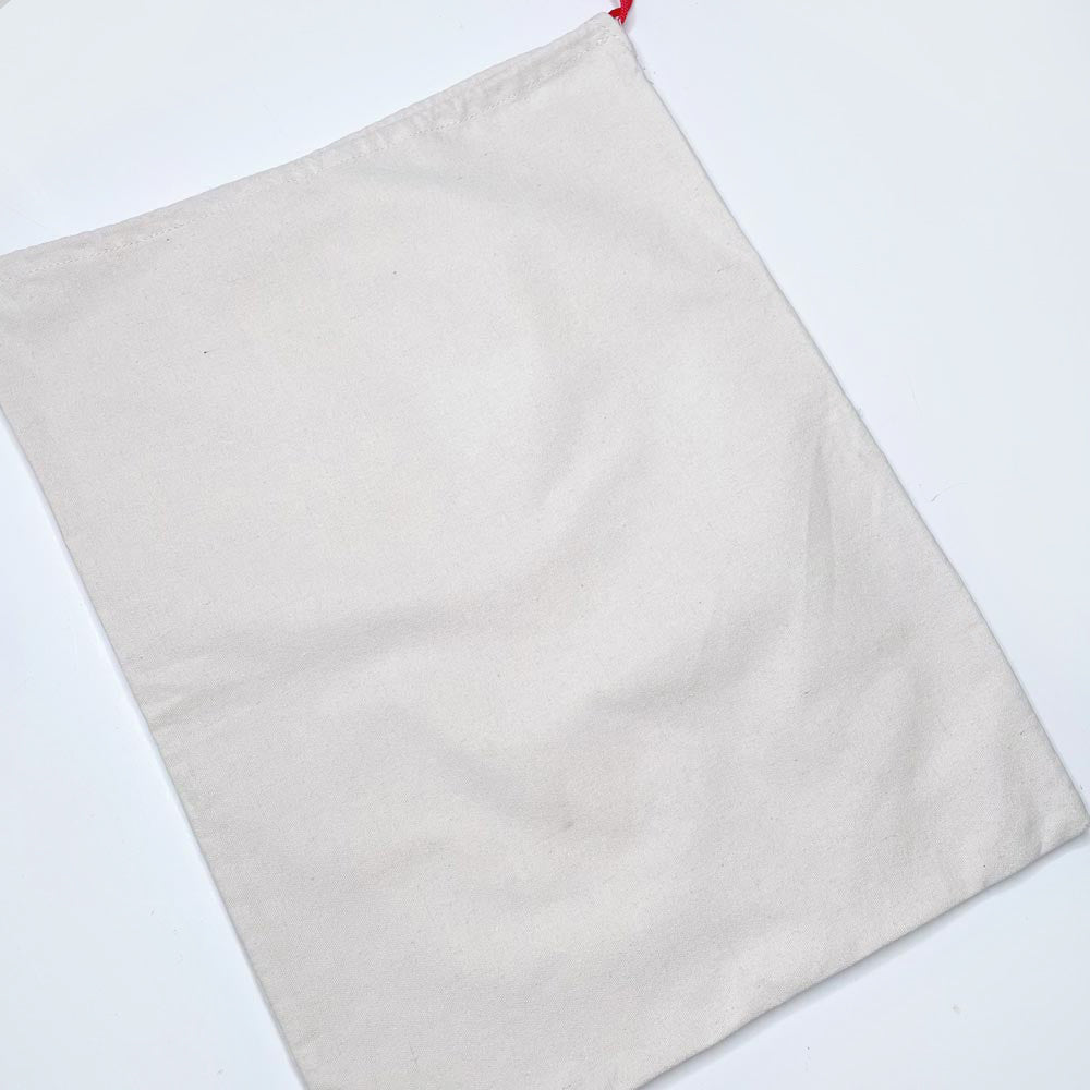 merry christmas cloth drawstring wrapping bag