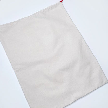 merry christmas cloth drawstring wrapping bag