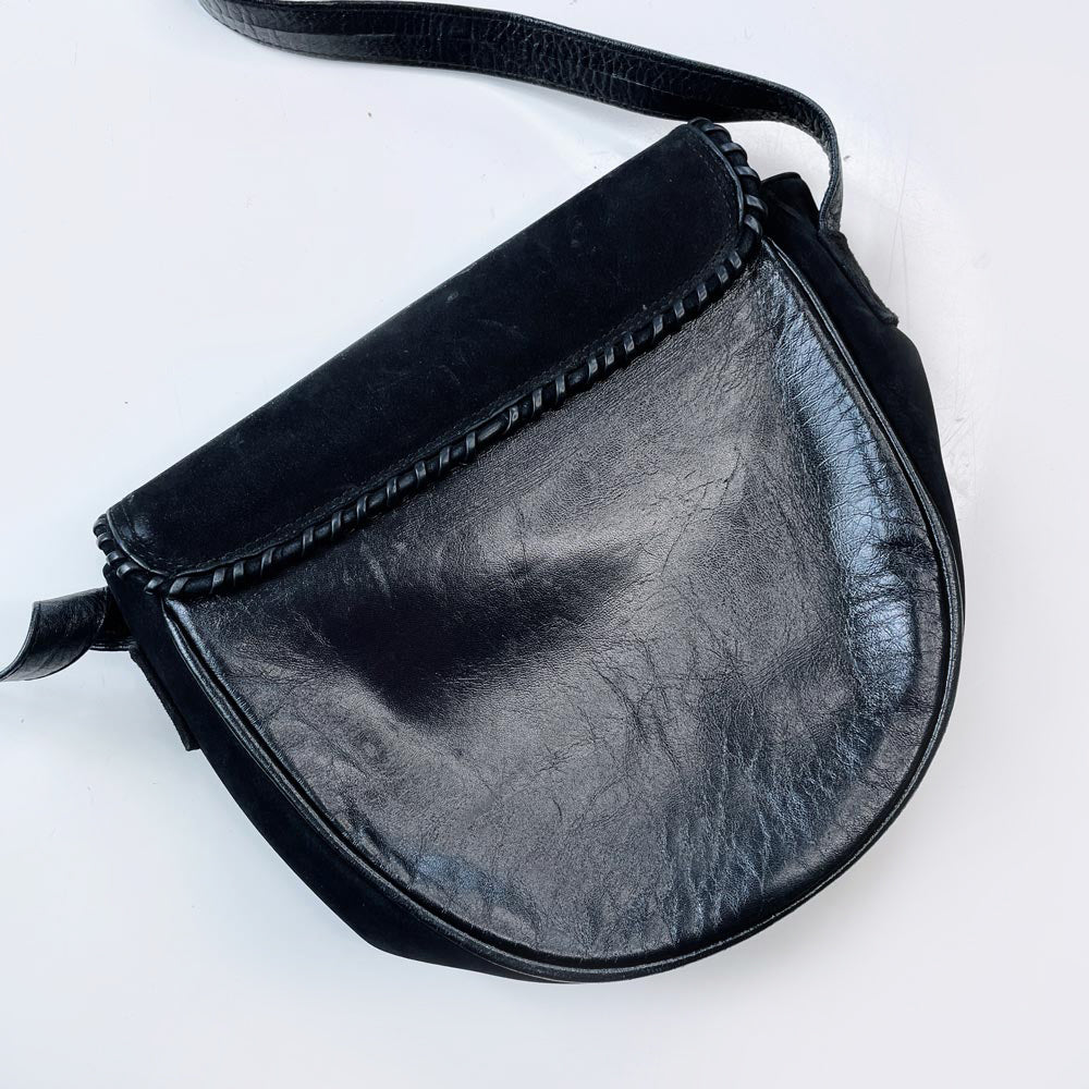 vintage donald j pliner western embroidered leather bag