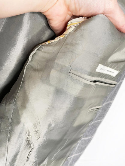 baldessarini 100% cashmere window pane check blazer - good market thrift store