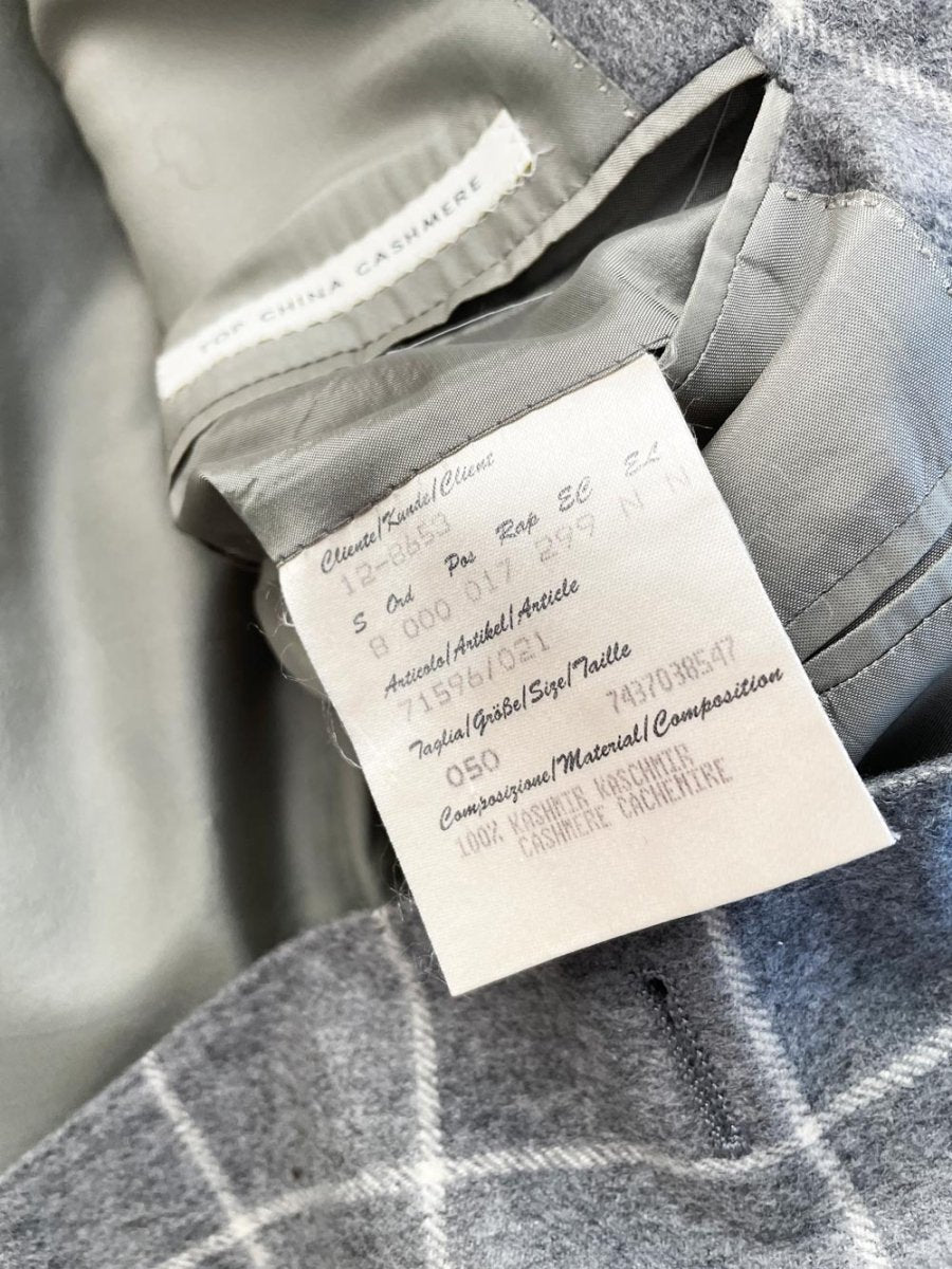 baldessarini 100% cashmere window pane check blazer - good market thrift store