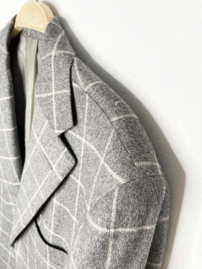 baldessarini 100% cashmere window pane check blazer - good market thrift store