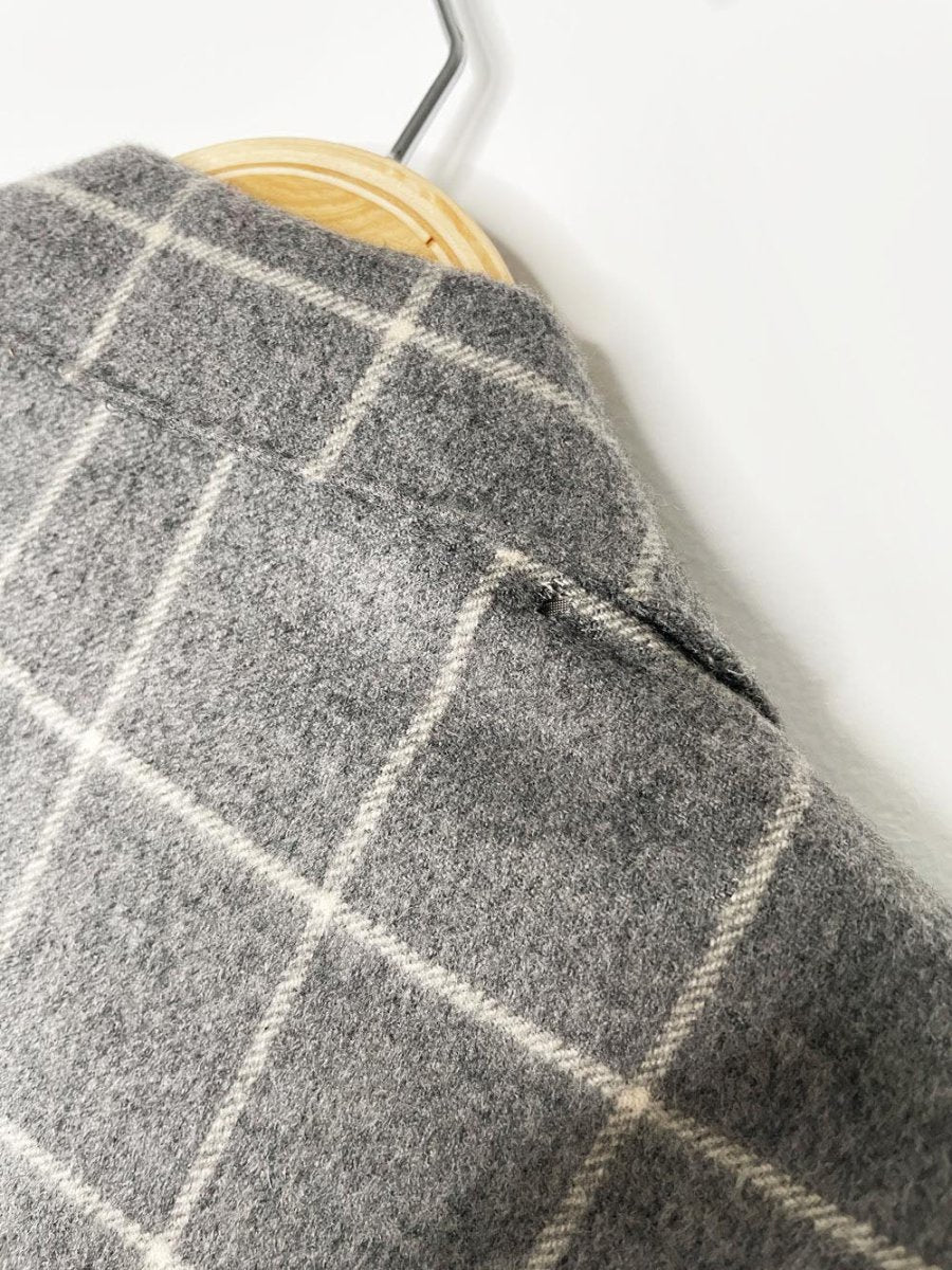 baldessarini 100% cashmere window pane check blazer - good market thrift store