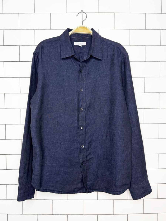 banana republic 100% linen full button shirt - good market thrift store