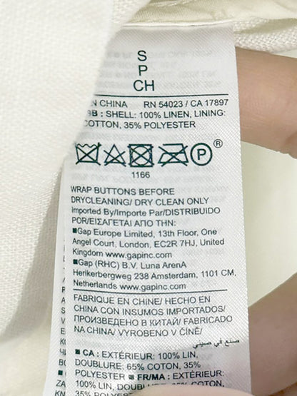 banana republic 100% linen relaxed double breasted blazer - good market thrift store