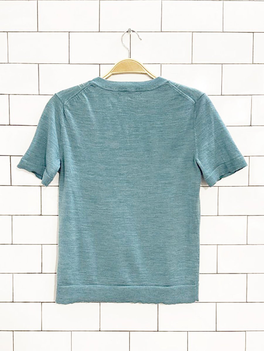 banana republic 100% merino extra fine wool knit top - good market thrift store
