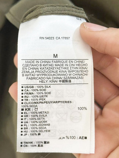 banana republic 100% silk double pocket utility blouse | heritage collection - good market thrift store