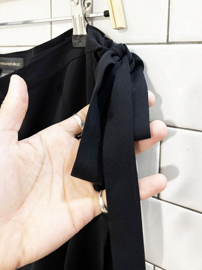 banana republic 100% silk flowy wrap knee length skirt - good market thrift store