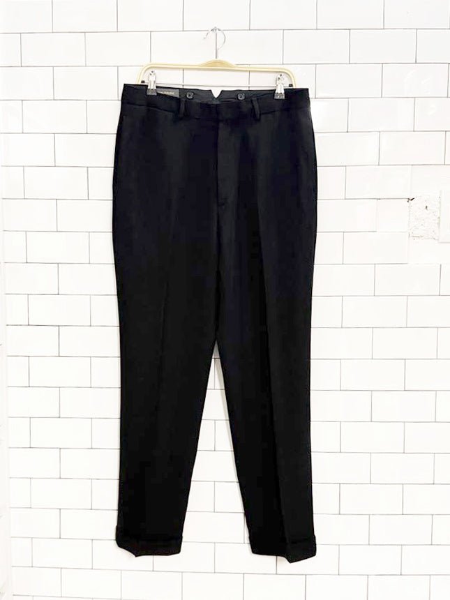 banana republic 100% wool cuffed trousers | made in Italy - good market thrift store