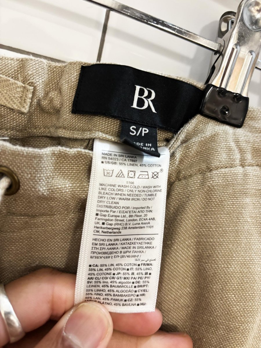 banana republic linen - blend drawstring pants - good market thrift store