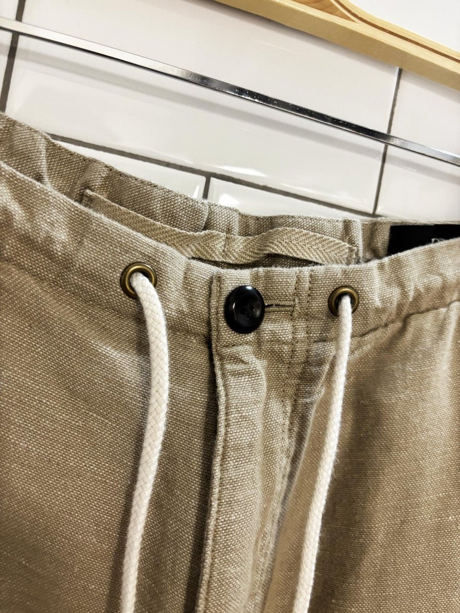 banana republic linen - blend drawstring pants - good market thrift store