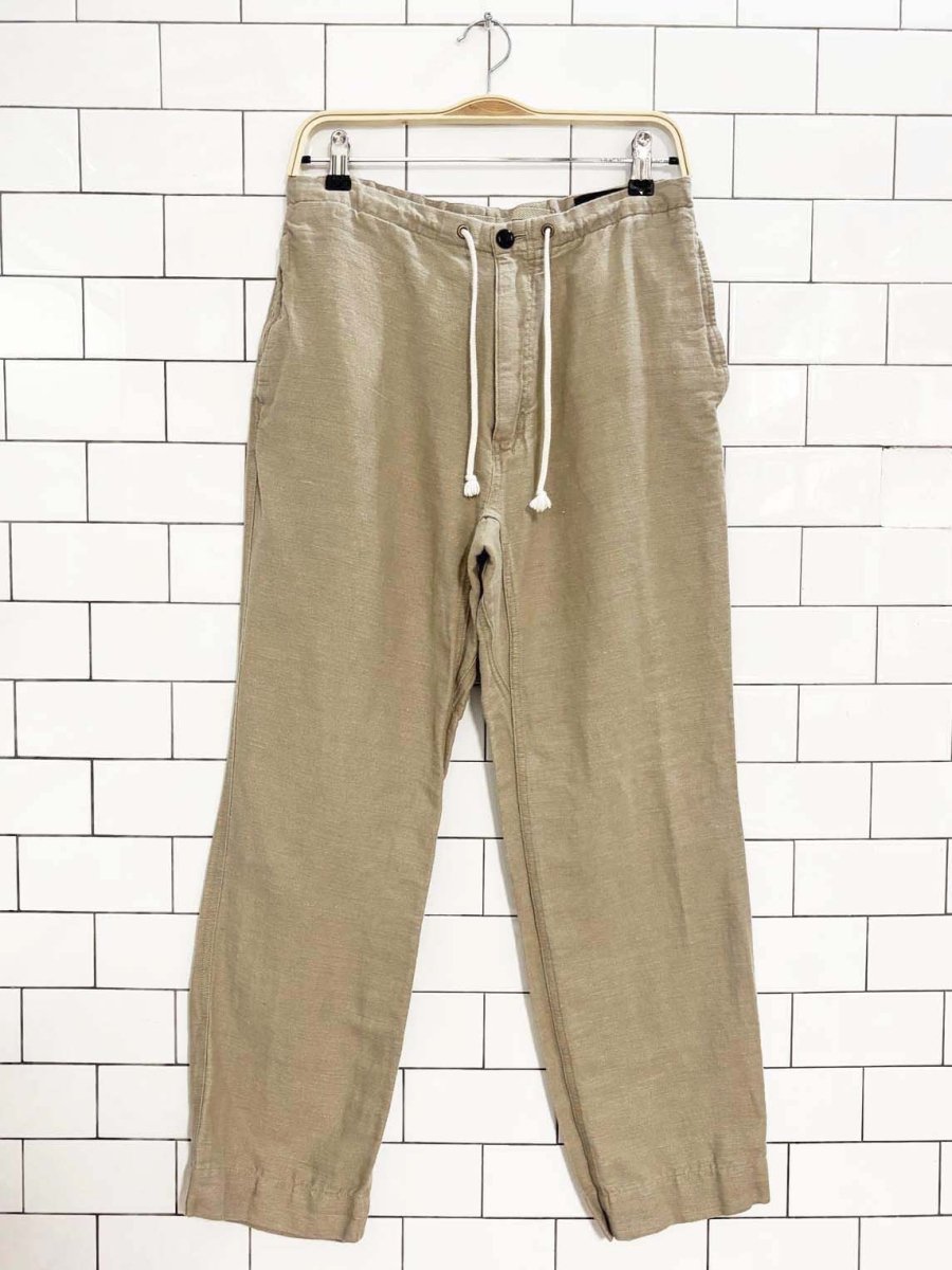 banana republic linen - blend drawstring pants - good market thrift store