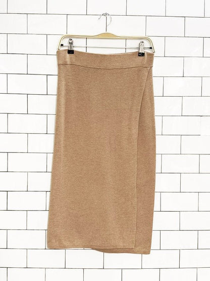 banana republic wrap front knit midi skirt - good market thrift store