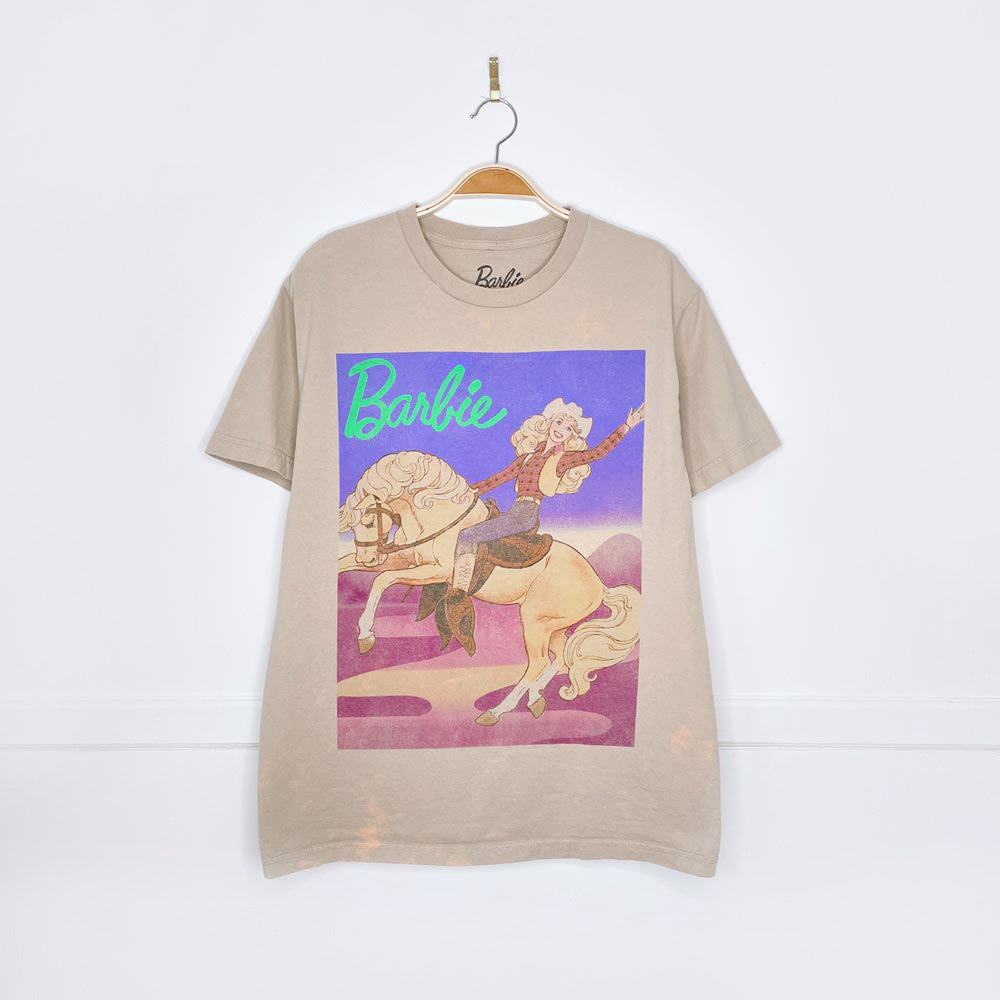 barbie western horse graphic tee