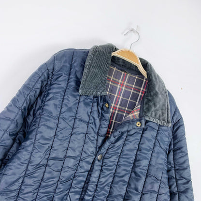vintage barbour quilted liner barn coat