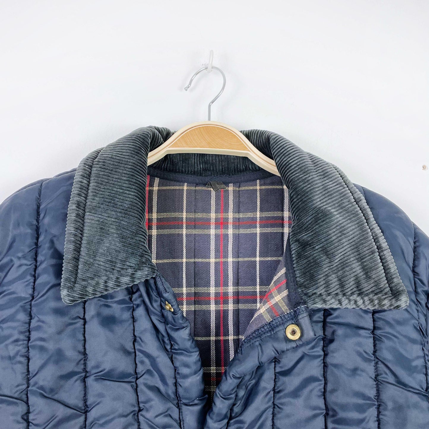 vintage barbour quilted liner barn coat