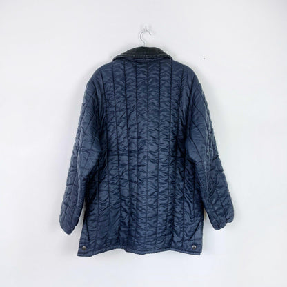 vintage barbour quilted liner barn coat