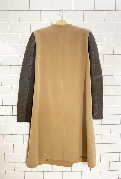 bcbg maxazria genova strong shoulder two - tone jacket - good market thrift store