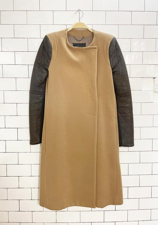 bcbg maxazria genova strong shoulder two - tone jacket - good market thrift store