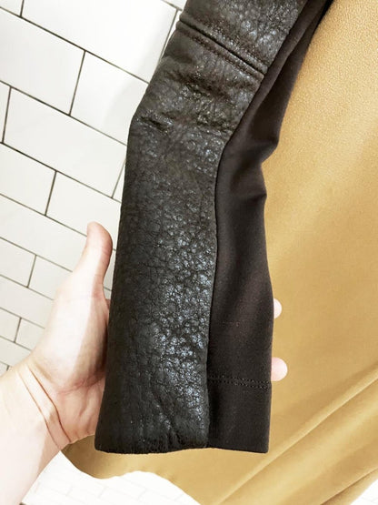 bcbg maxazria genova strong shoulder two - tone jacket - good market thrift store