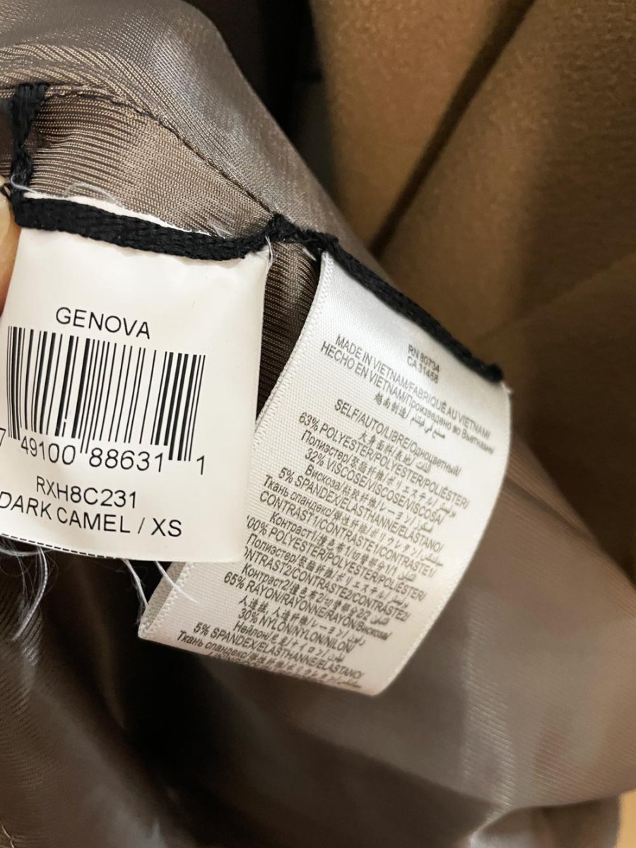 bcbg maxazria genova strong shoulder two - tone jacket - good market thrift store