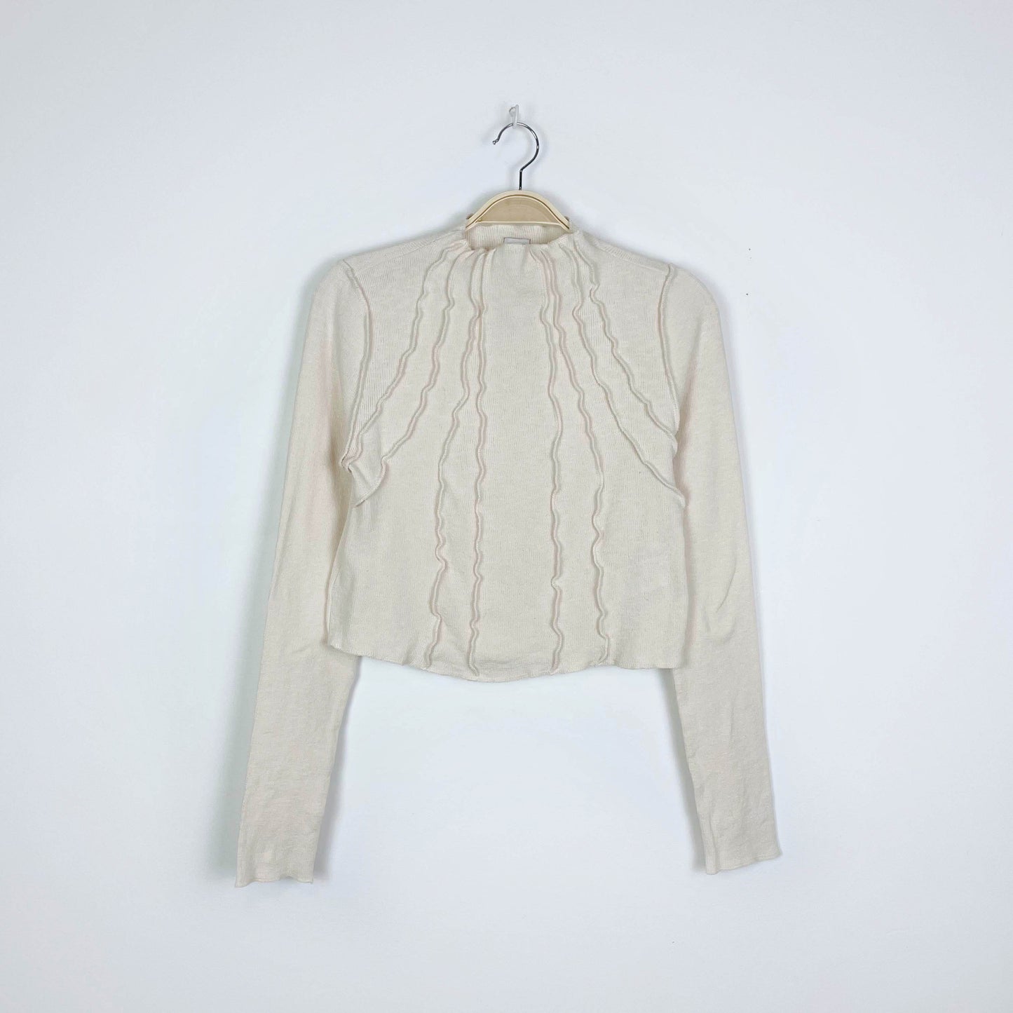 UO bdg sunray mock neck knit long sleeve - size large