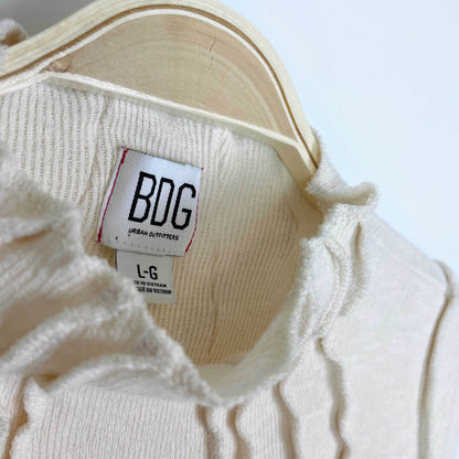 UO bdg sunray mock neck knit long sleeve - size large