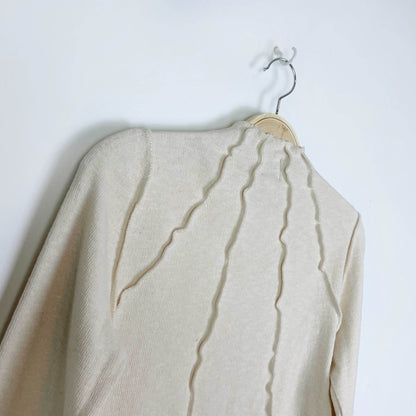 UO bdg sunray mock neck knit long sleeve - size large