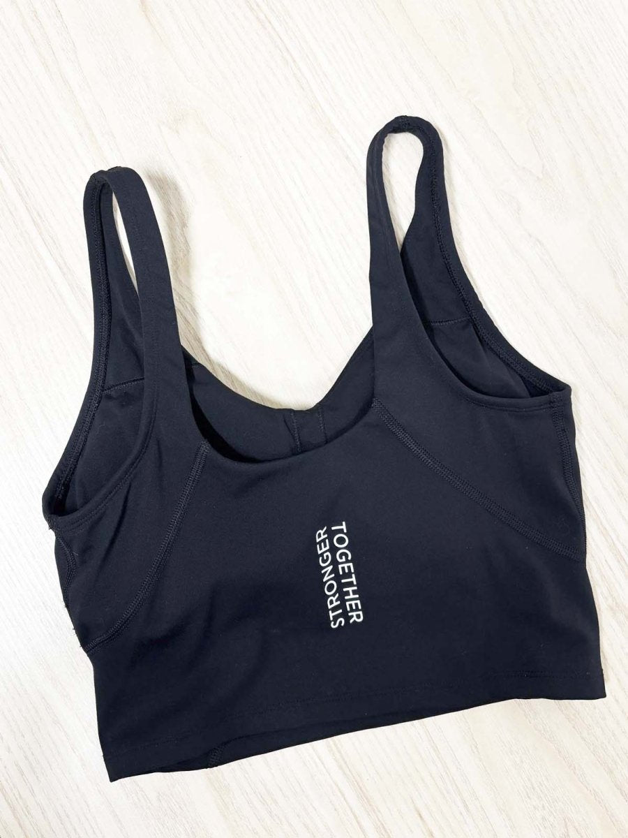 beaches hot yoga stronger together padded bra tank - good market thrift store