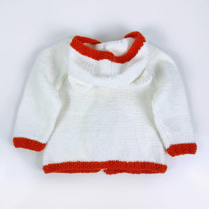 hand-knit bear cardigan with ears