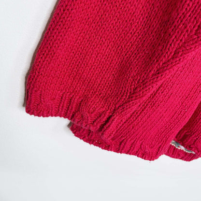 vintage episcia holiday tree and bears knitted sweater - size large