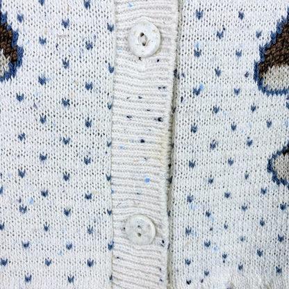 vintage 90s teddy bears knit vest