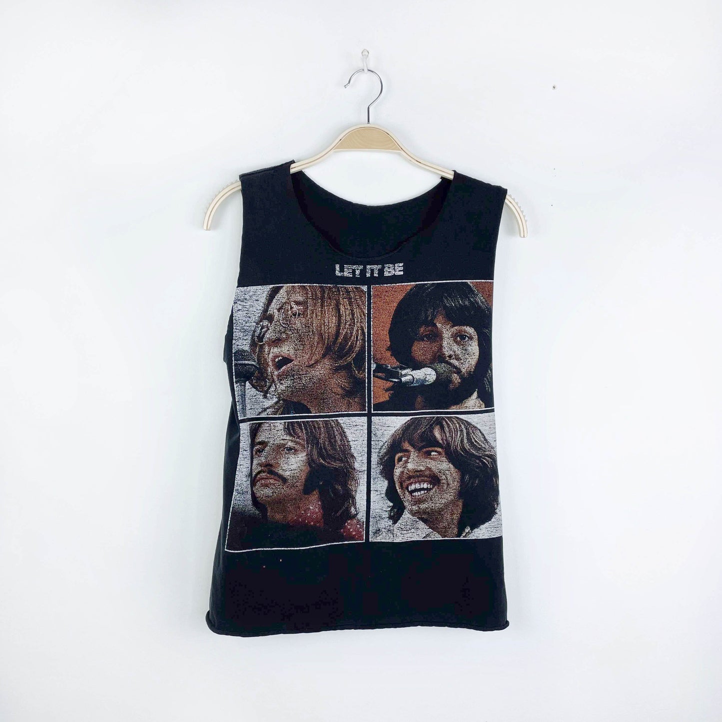 vintage beatles let it be rework tank