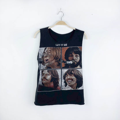 vintage beatles let it be rework tank