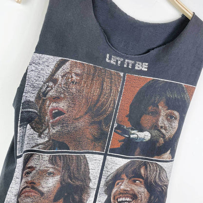 vintage beatles let it be rework tank