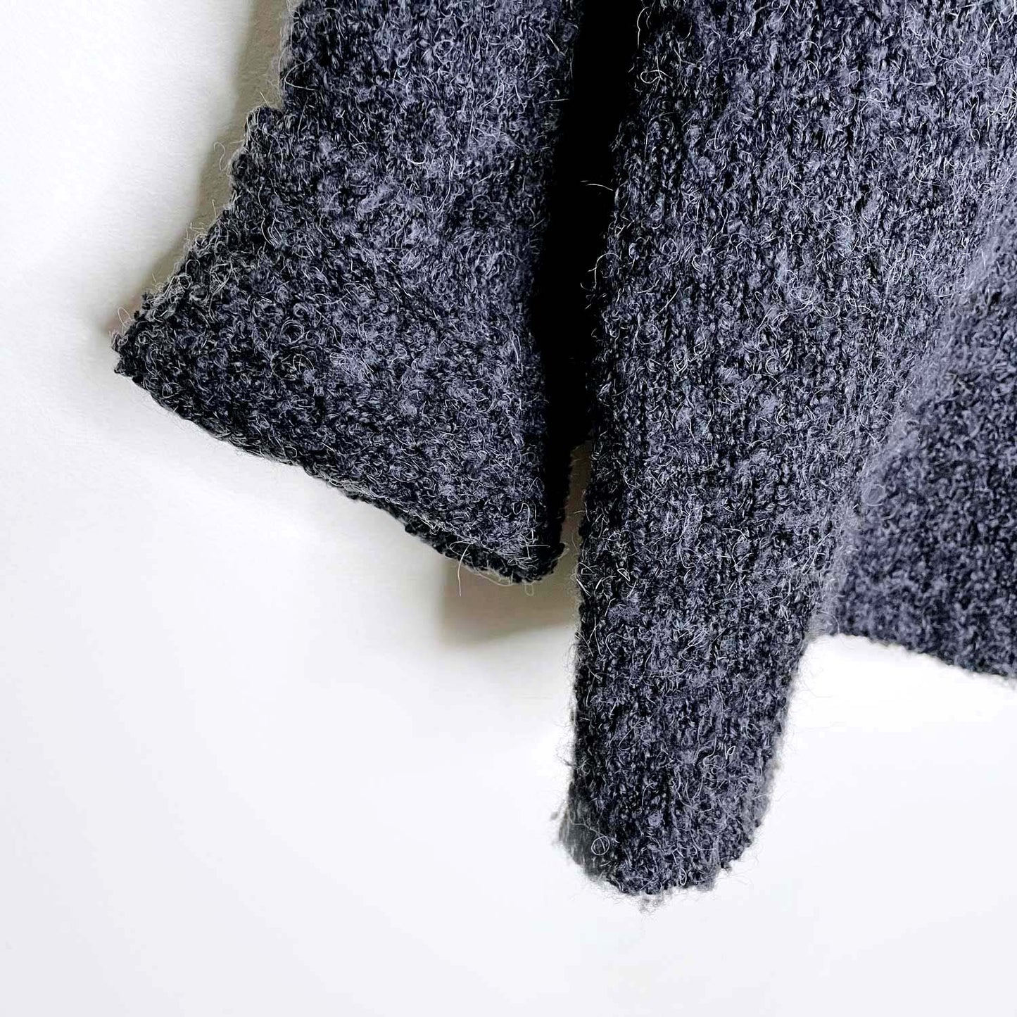bellissimo wool-blend snowflake knit crew - size medium