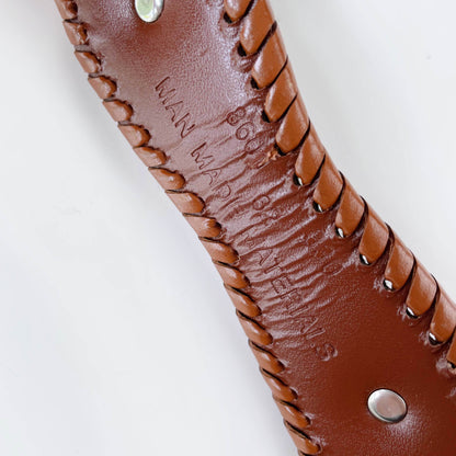 vintage faux leather western belt